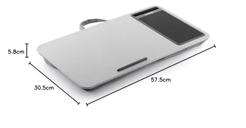 axisgo - InnovaGoods® Laptop-Schreibtisch mit XL-Sitzkissen Deskion, bequemes und ergonomisches Arbeiten oder Studieren mit Schreibtisch- und XL-Sitzkissendesign, ideal für Zuhause und Büro.