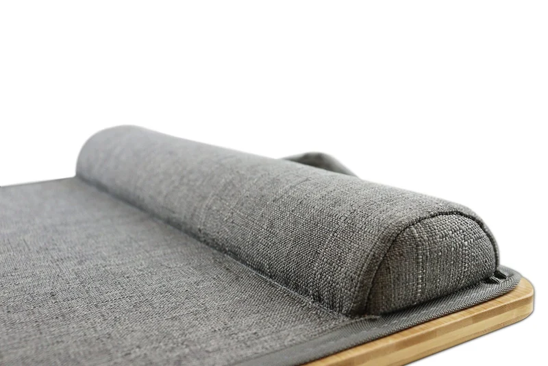 axisgo - PEPE Mobility - Laptop Ständer Bett Holz, Laptopkissen Knietablett 17 Zoll, Unterlage Schoß Kissen Bambus, Kissentablett Sofa