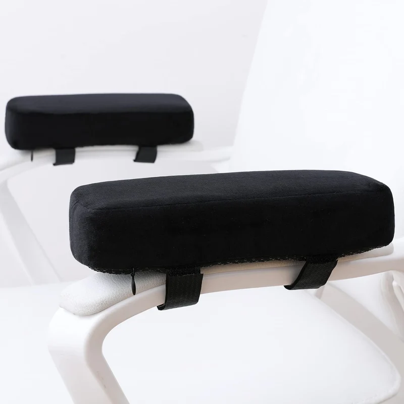 axisgo - LargeLeaf Extra dicke 5CM Stuhlarmlehne Polster Ellenbogenkissen Druckentlastung Bürostuhl Gaming Stuhl Armlehne mit Memory Foam Armlehne Polster 2 teiliges Stuhlset