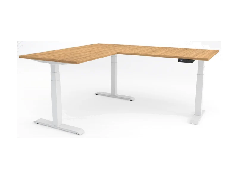 Yellow Dot · Twist 90° – Eckschreibtisch elektrisch höhenverstellbar