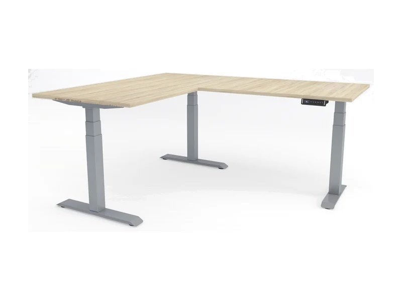 Yellow Dot · Twist 90° – Eckschreibtisch elektrisch höhenverstellbar
