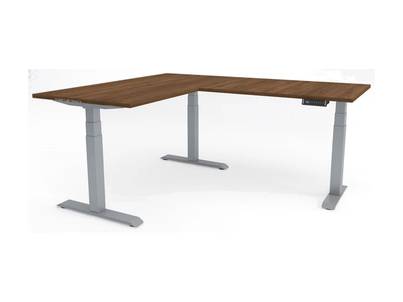 Yellow Dot · Twist 90° – Eckschreibtisch elektrisch höhenverstellbar