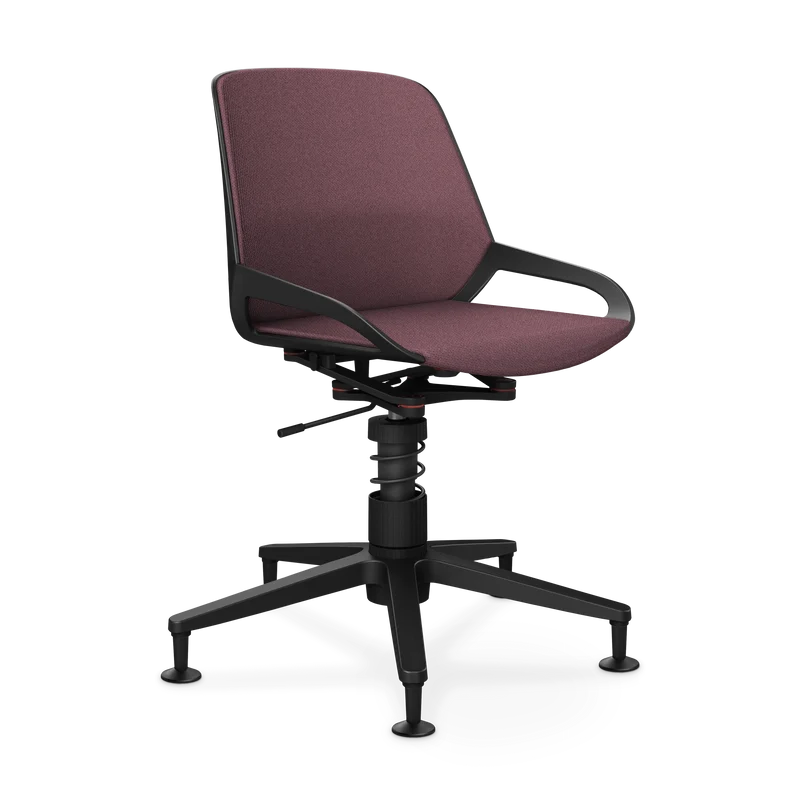 Aeris Numo Task Gestellfarbe schwarz Sitzbezug hellviolett meliert
