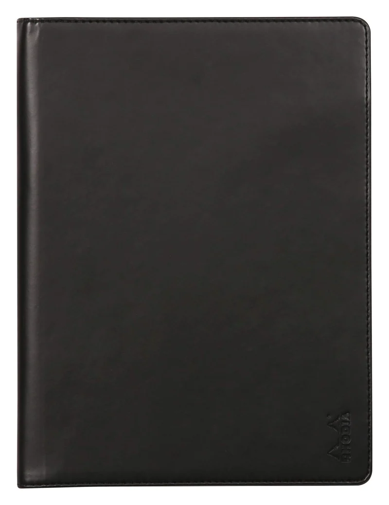 axisgo - Rhodia 216001C - Mappe für Block oder Notizheft Rhodiarama - N°16, für DIN A5 (14,8x21 cm) 17,5x23,5 cm, elegant und praktisch, schwarz, 1 Stück