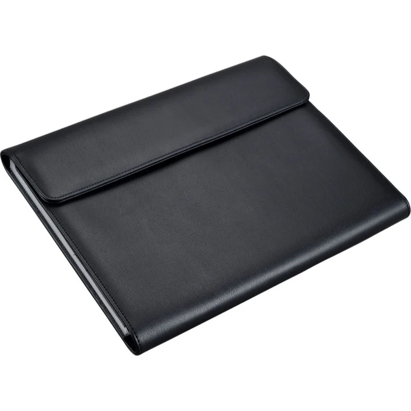axisgo - Alassio 31511 - Fächermappe Vado mit 12 Fächern, DIN A4, ca. 33 x 26 x 4 cm, schwarz, aus Lederimitat