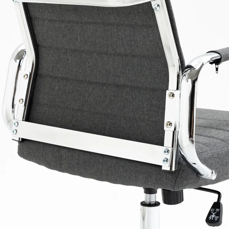 B-Ware OFFICE COMFORT LB Bürostuhl Stoff Dunkelgrau