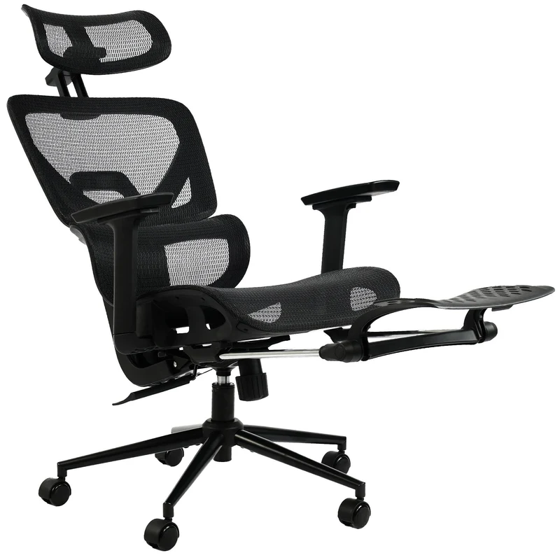 BERSFORD ergonomischer und vielfach einstellbarer Chefsessel, Mesh-Stoff, schwitzfrei.