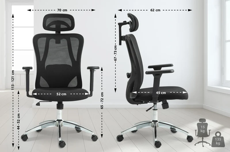 Bürostuhl Bryden – (Sonderposten) Ergonomischer Komfort für lange Arbeitstage