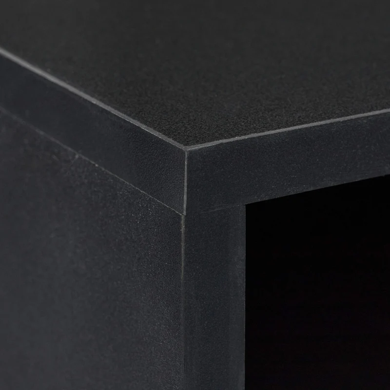 axisgo - Relaxdays Druckerständer Schreibtisch, 3 Fächer, Regal für Drucker, Druckerhalter, H x B x T: 22,5 x 47 x 40 cm, schwarz