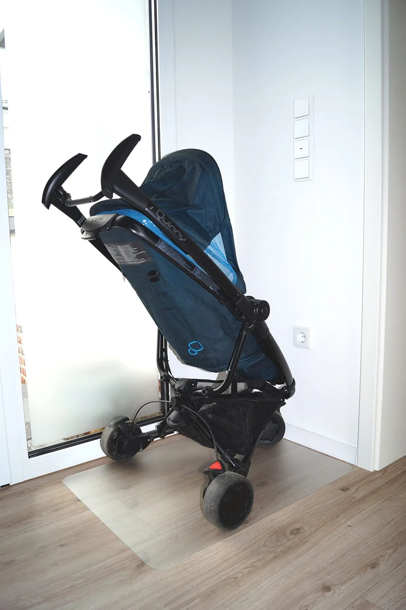 axisgo - andiamo Bodenschutzmatte Bürostuhl - Verwendung als Bürostuhlunterlage, Bodenschutzmatte Fitness - Bürostuhl Matte transparent, rutschhemmend - pflegeleicht - Bodenschutz für alle Böden 90 x 120 cm