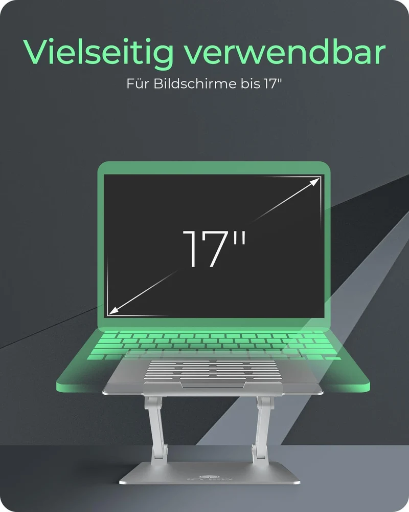 axisgo - ICY Box Notebook-Halterung, höhenverstellbar, IB-NH300
