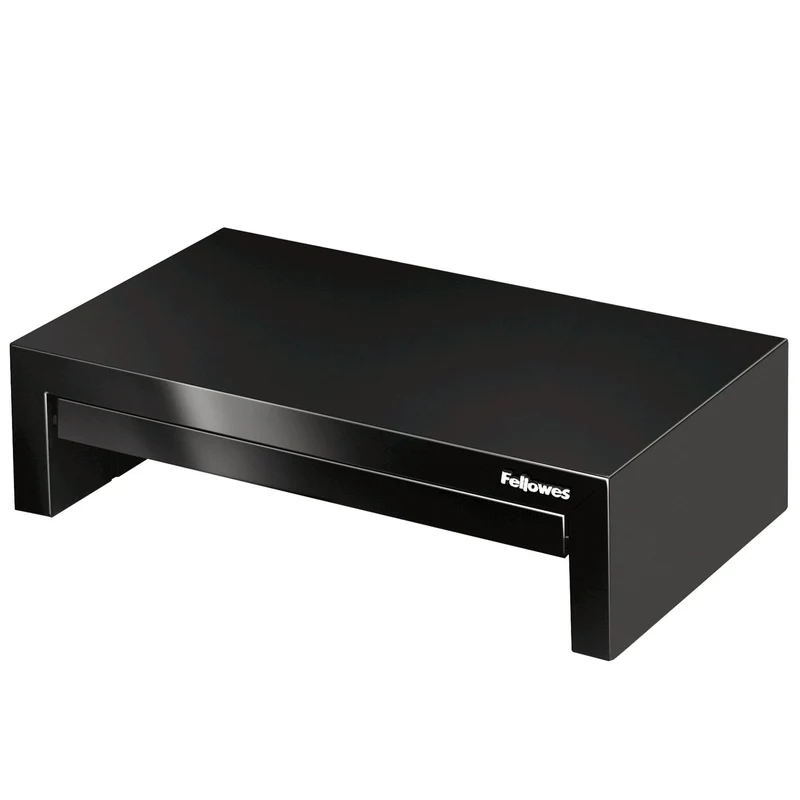 axisgo - Fellowes Monitorständer Designer Suites, höhenverstellbar um 4 cm, ergonomisch, mit Aufbewahrungsfach, für Monitore bis 21 Zoll bzw. 18 kg