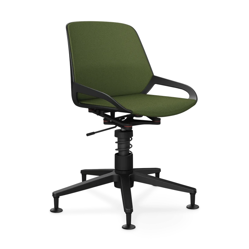 Aeris Numo Task Gestellfarbe schwarz Sitzbezug farngrün meliert