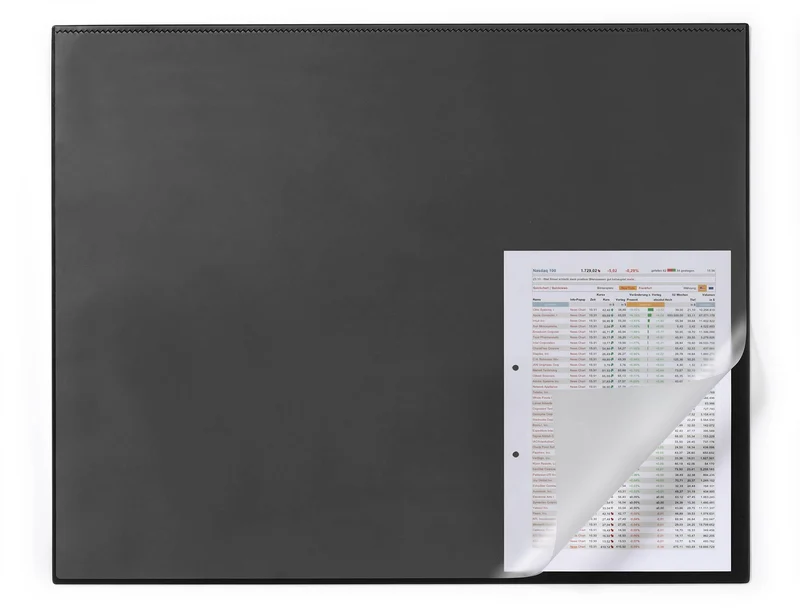 axisgo - Durable Schreibunterlage (mit Kantenschutz, 650 x 500 mm) schwarz, 729301