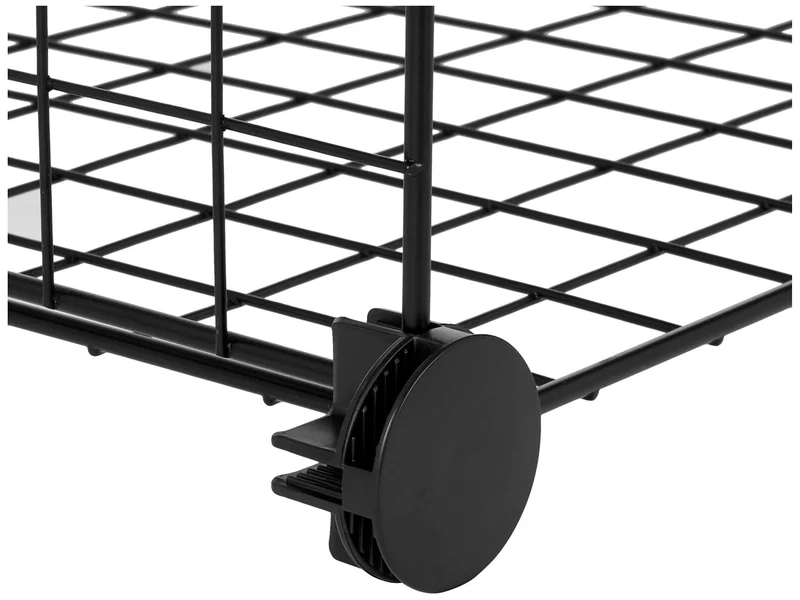axisgo - Amazon Basics 6 Stück Würfelregal aus Metall - Maximale Tragfähigkeit des Regals 27 kg, Schwarz, 77.0 x 37.0 x 113.0 cm (L x W x H)