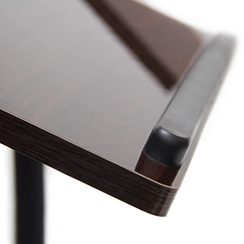axisgo - Relaxdays Laptoptisch höhenverstellbar, Laptopständer Holz, mit Rollen, drehbar, HxBxT: 95 x 60 x 40,5 cm, schwarz