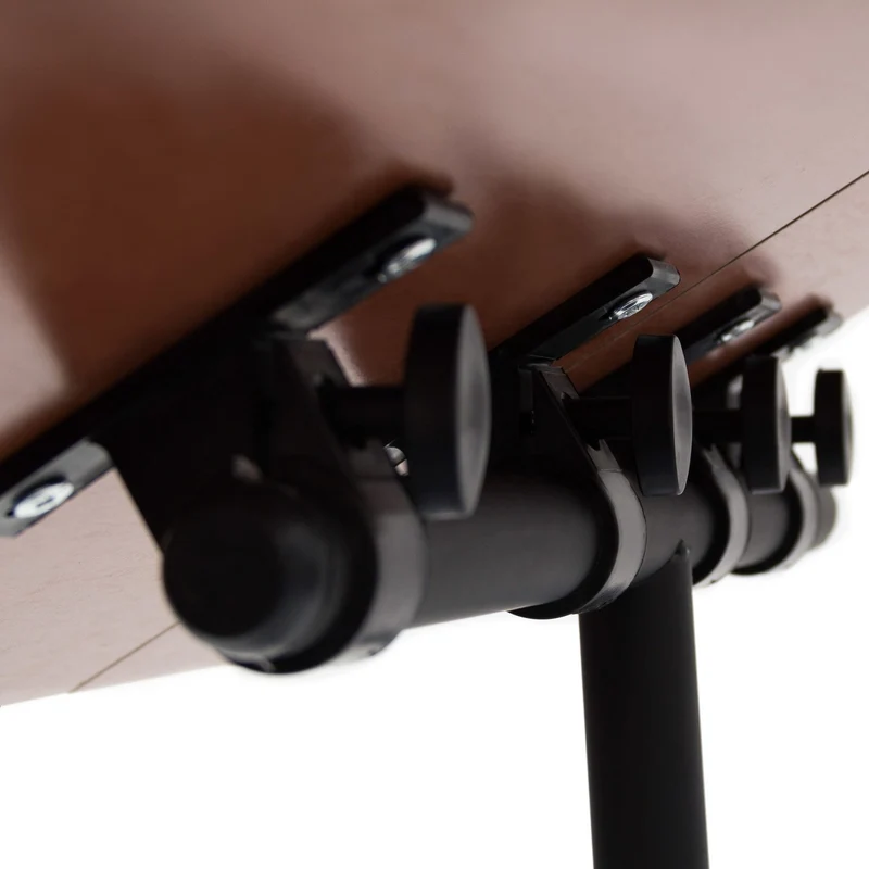 axisgo - Relaxdays Laptoptisch höhenverstellbar, Laptopständer Holz, mit Rollen, drehbar, HxBxT: 95 x 60 x 40,5 cm, schwarz