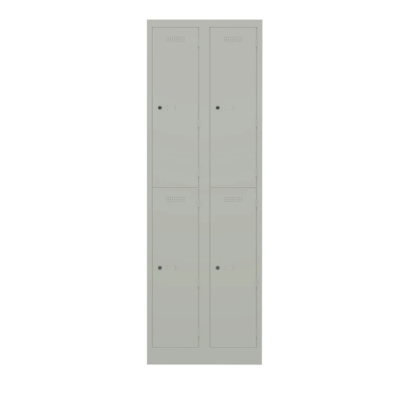 Garderobenschrank Primary Locker | 2 Abteile mit je 2 Fächern übereinander