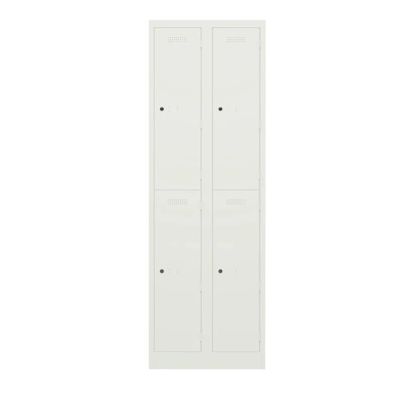 Garderobenschrank Primary Locker | 2 Abteile mit je 2 Fächern übereinander