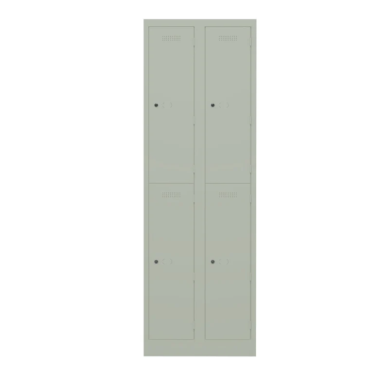 Garderobenschrank Primary Locker | 2 Abteile mit je 2 Fächern übereinander