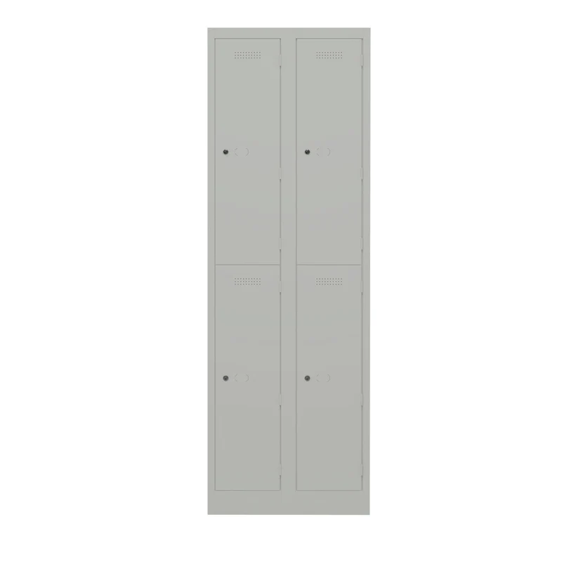 Garderobenschrank Primary Locker | 2 Abteile mit je 2 Fächern übereinander