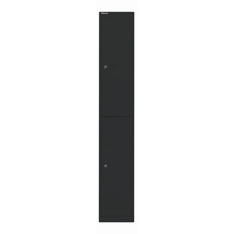 Garderobenschrank Office | 2 Fächer mit je 1 Kleiderhaken, Tiefe 457 mm