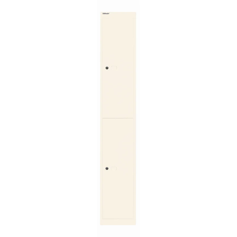 Garderobenschrank Office | 2 Fächer mit je 1 Kleiderhaken, Tiefe 305 mm