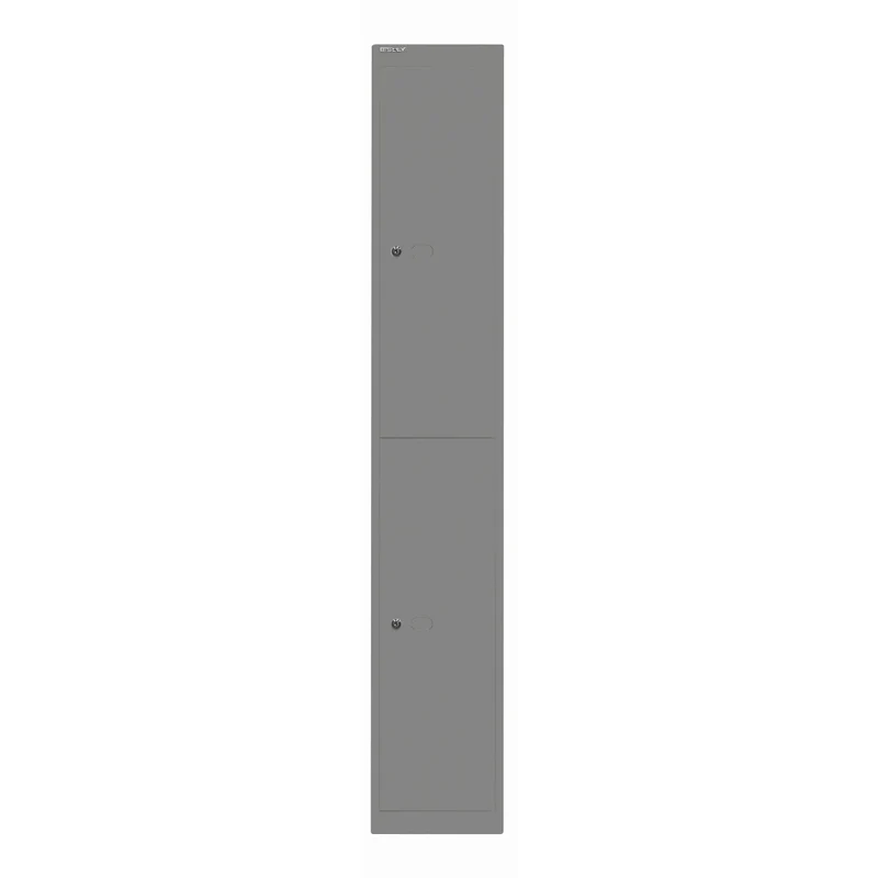 Garderobenschrank Office | 2 Fächer mit je 1 Kleiderhaken, Tiefe 305 mm