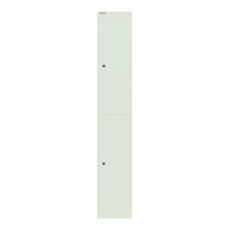 Garderobenschrank Office | 2 Fächer mit je 1 Kleiderhaken, Tiefe 305 mm