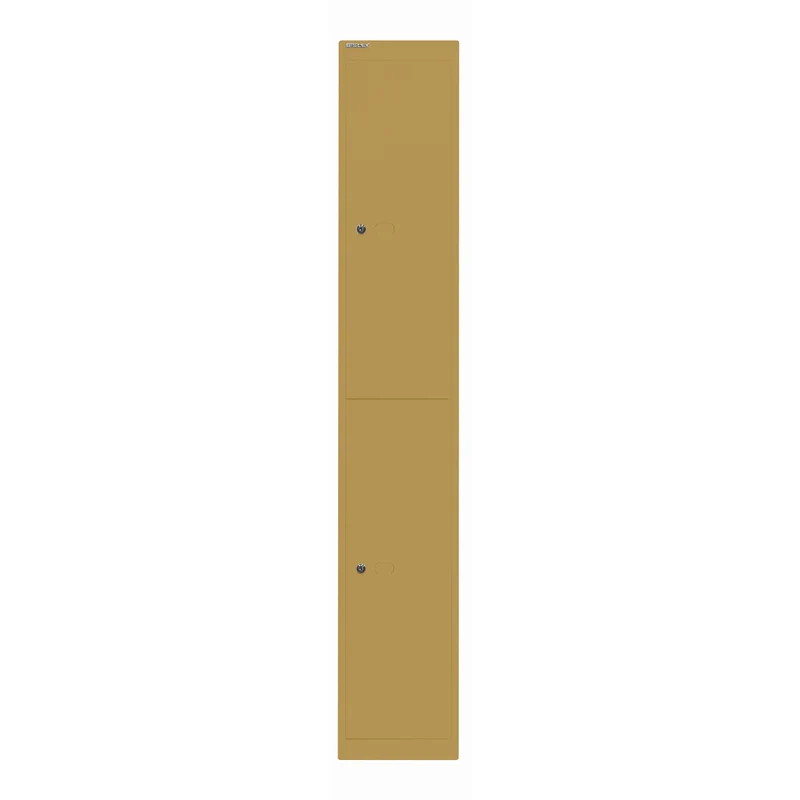Garderobenschrank Office | 2 Fächer mit je 1 Kleiderhaken, Tiefe 305 mm