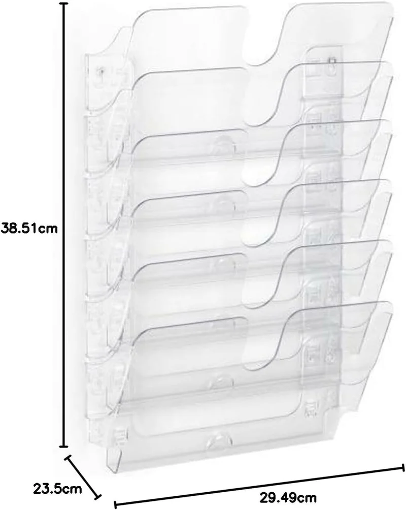 axisgo - Durable Prospektspenderset (Flexiplus 6 Querformat, A4) 1 Set, transparent, 1700014401