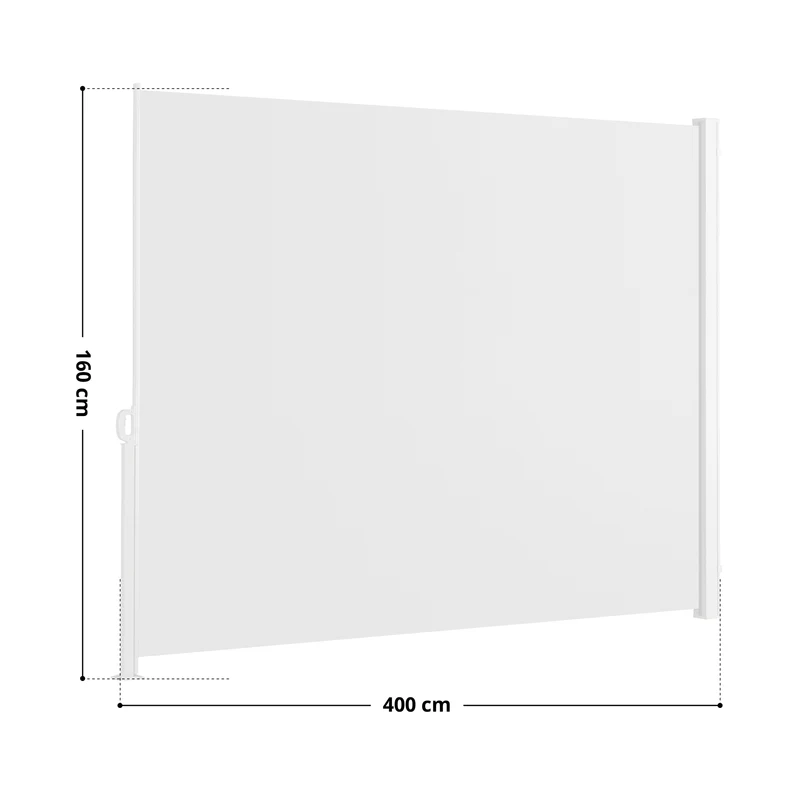 B-Ware Seitenmarkise 400x160cm Beige