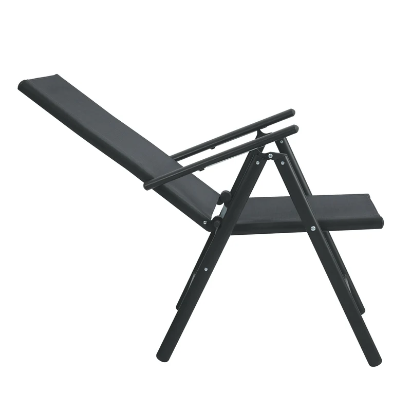 2er Set Gartenstühle Alu