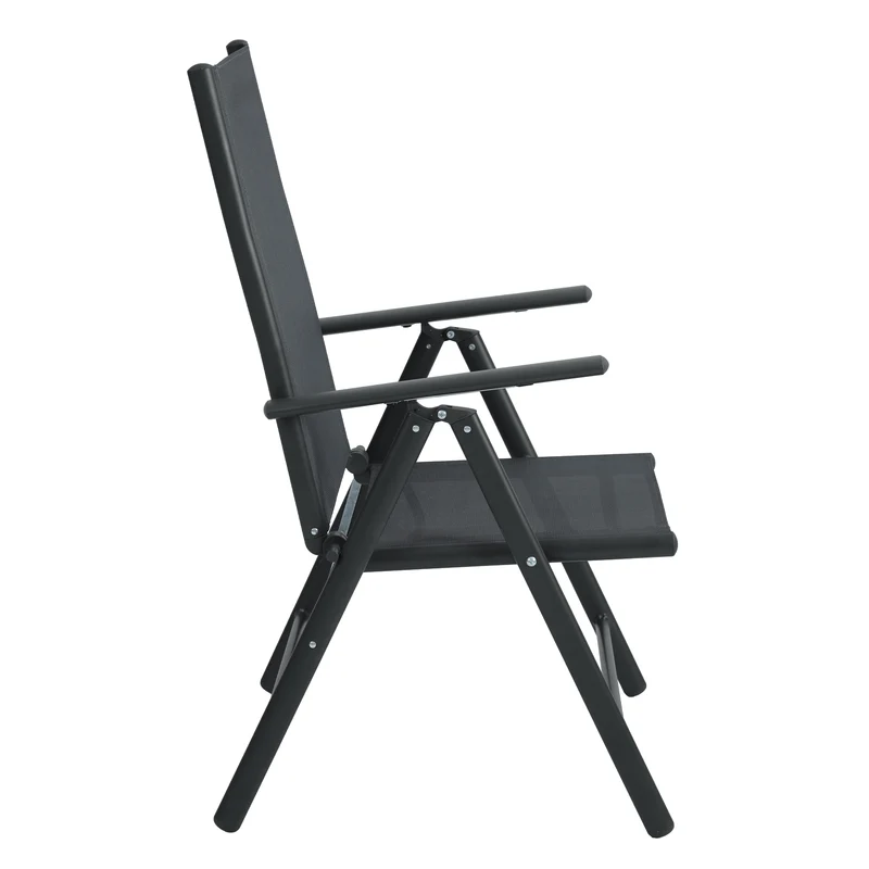 2er Set Gartenstühle Alu