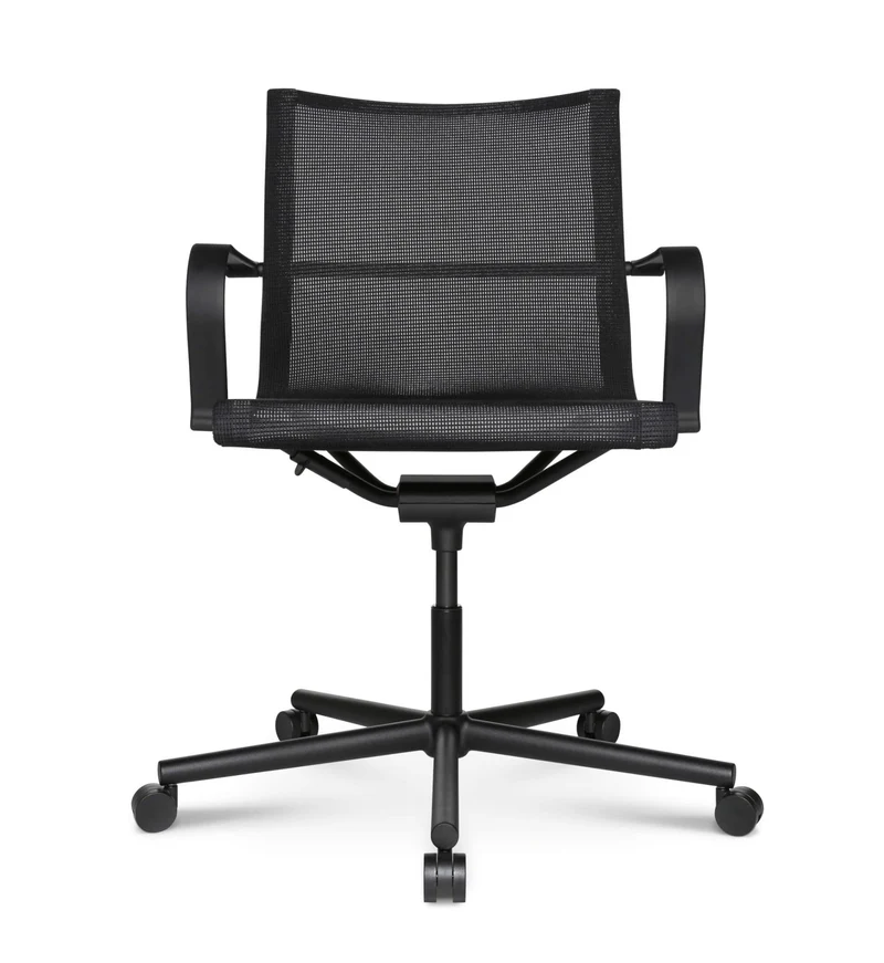 D1 Office Arbeitsstuhl Schwarz m. Rollen
