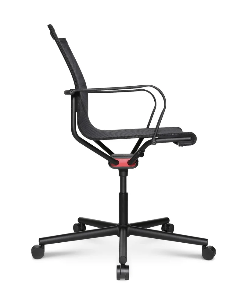D1 Office Arbeitsstuhl Schwarz m. Rollen