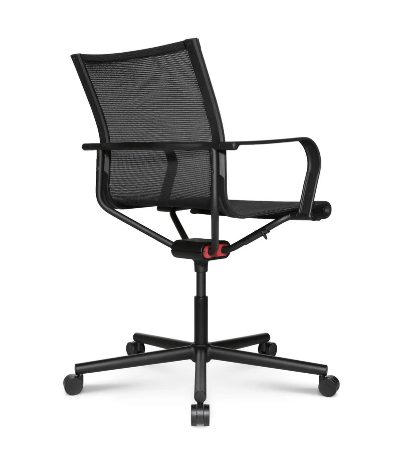 D1 Office Arbeitsstuhl Schwarz m. Rollen