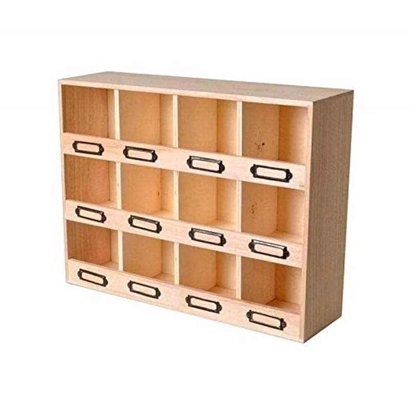 axisgo - Artemio Spindschrank 41,5x11,5x31,5cm, Holz, beige, 5 x 11, 5 x 31, 5 cm