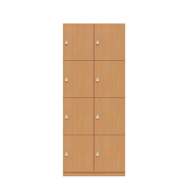Schließfachschrank Pren | mit 2 Abteilen mit je 4 Fächern übereinander| H 1970 x B 800 x T 500mm