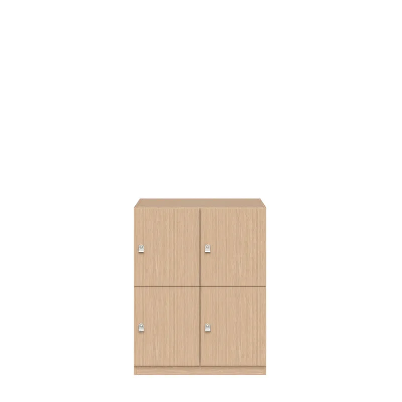 Schließfachschrank Pren | mit 2 Abteilen mit je 2 Fächern übereinander| H 1018 x B 800 x T 500mm