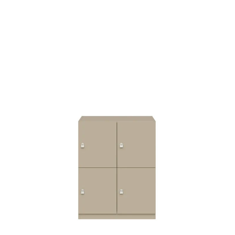 Schließfachschrank Pren | mit 2 Abteilen mit je 2 Fächern übereinander| H 1018 x B 800 x T 500mm