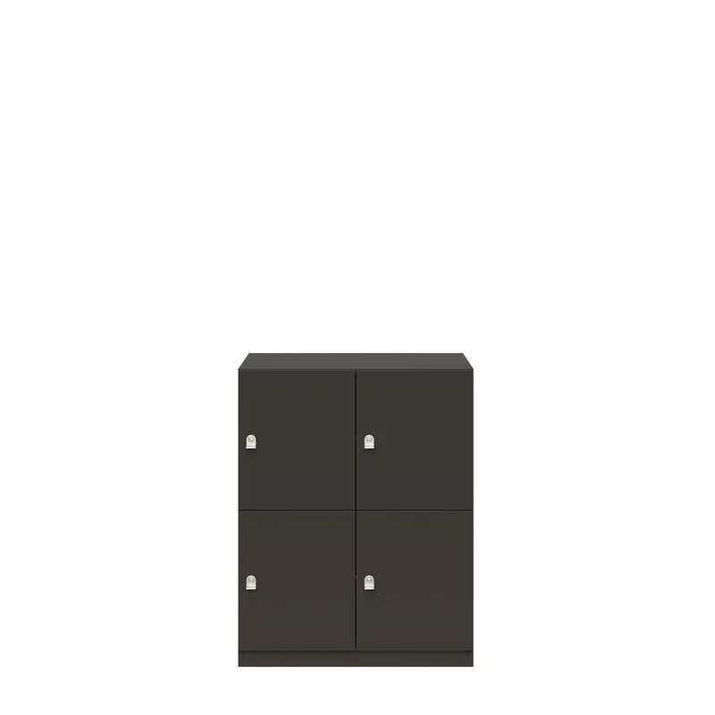 Schließfachschrank Pren | mit 2 Abteilen mit je 2 Fächern übereinander| H 1018 x B 800 x T 500mm