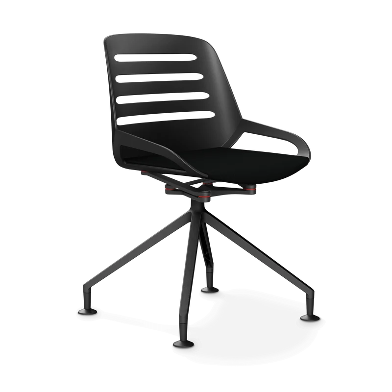 Aeris Numo Comfort Fußkreuz Gleiter Sitzbezug schwarz