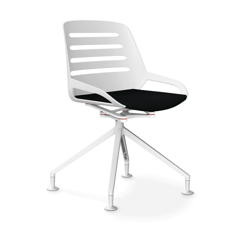 Aeris Numo Comfort Fußkreuz Gleiter Sitzbezug schwarz