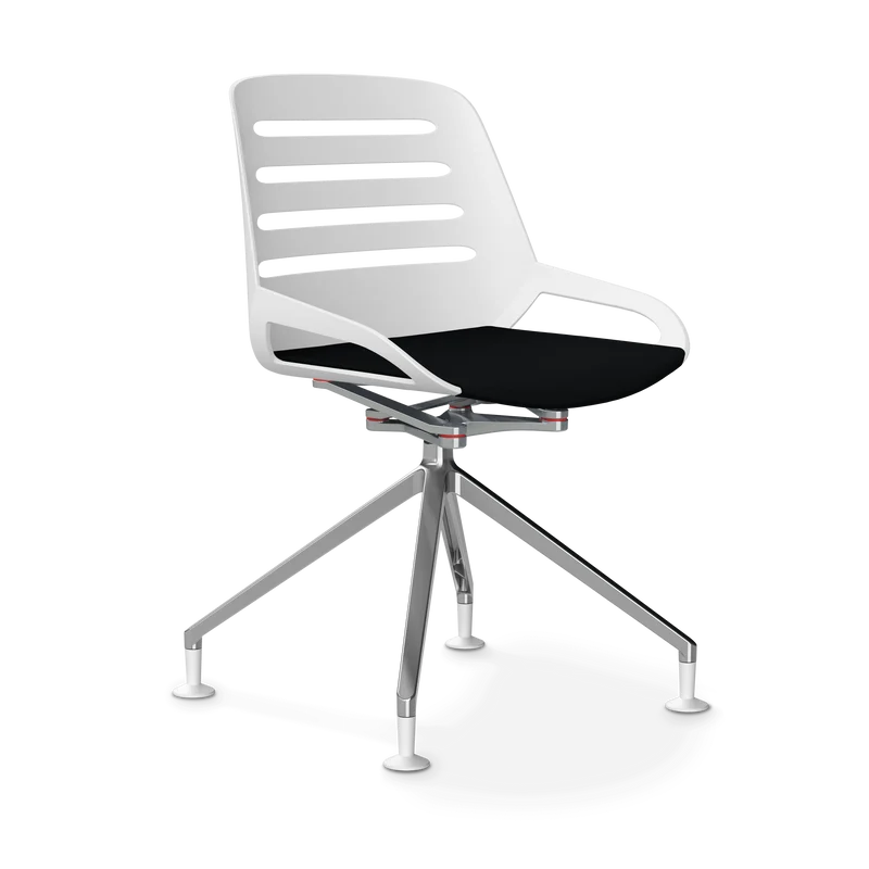Aeris Numo Comfort Fußkreuz Gleiter Sitzbezug schwarz