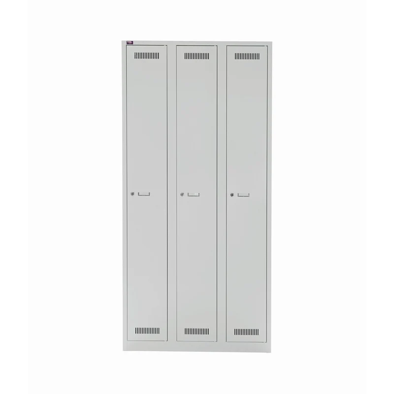 Garderobenschrank LIGHT | 3 Abteile, Breite 900, mm