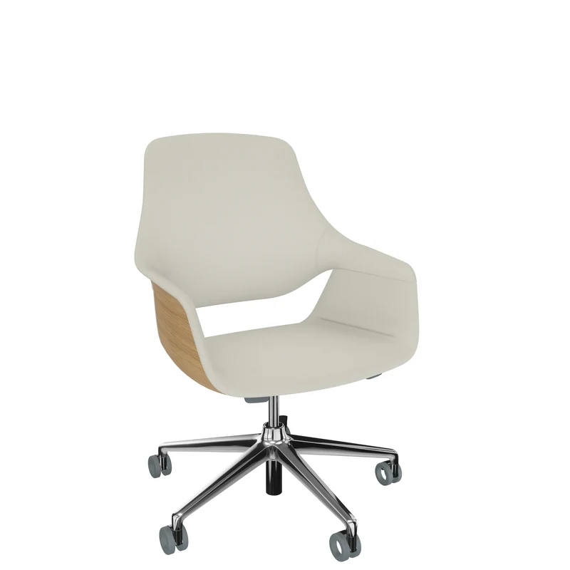 Sedus se:mission Bürostuhl mit niedriger Rückenlehne und 5-Stern Aluminiumfuß