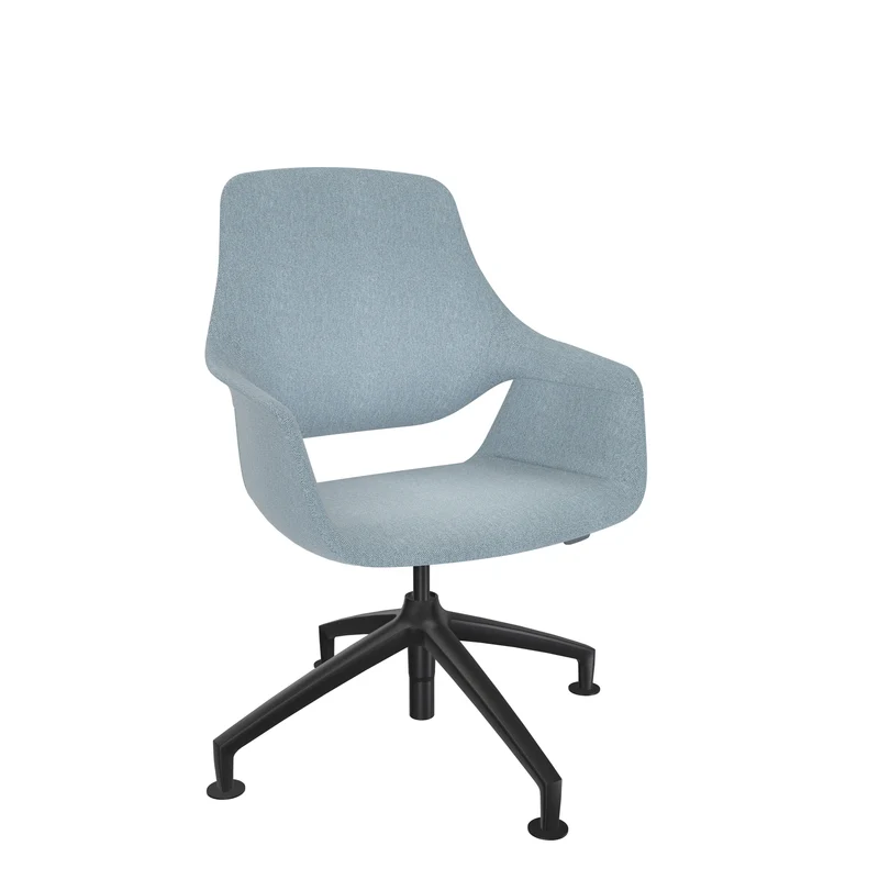 Sedus se:mission Bürostuhl mit niedriger Rückenlehne und 4-Stern Aluminiumfuß