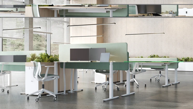 Elektrisch höhenverstellbarer Schreibtisch Q-Active
