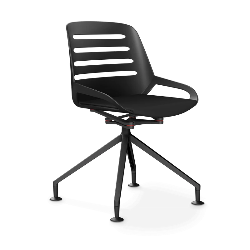 Aeris Numo Comfort Fußkreuz Gleiter Kunstleder Mediflex schwarz